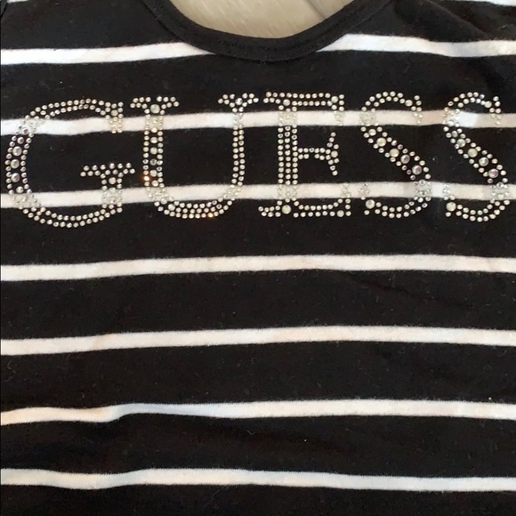 Guess black and white striped tank top - Picture 2 of 5